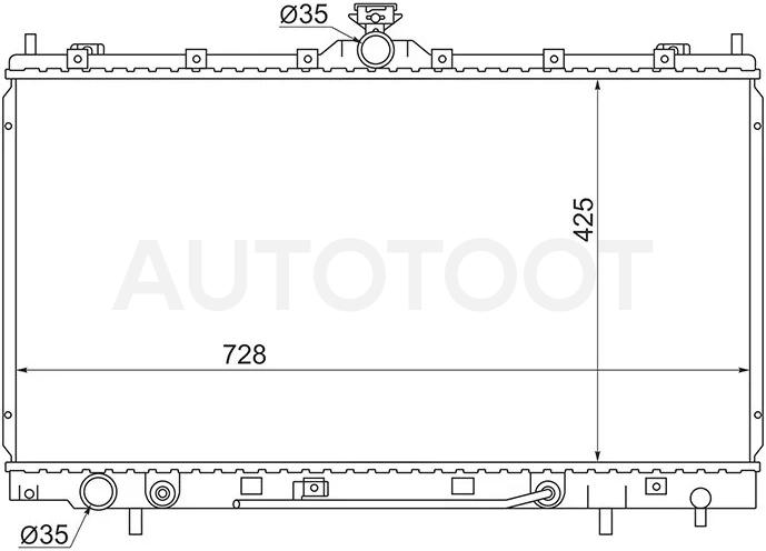 Радиатор Mitsubishi Grandis 03-09