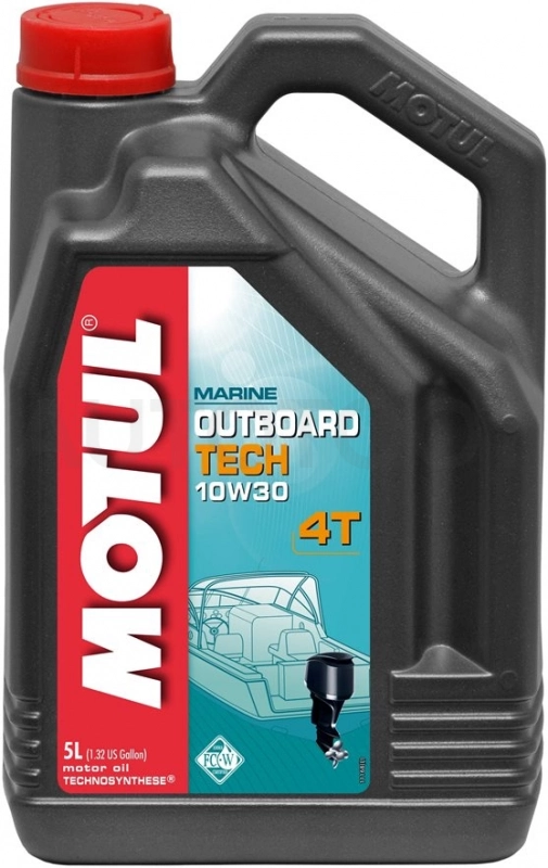 10W-30 масло четырехтактное Motul Outboard Tech 4T 5л