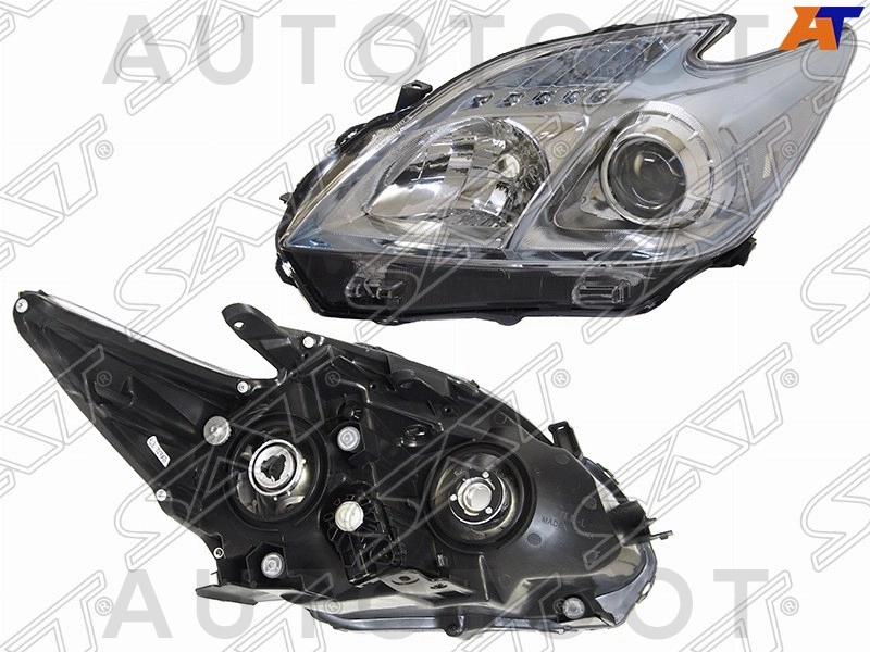 Фара левая галоген, с электрокорректором -ST21211P6LLDEM7 Sat для TOYOTA PRIUS