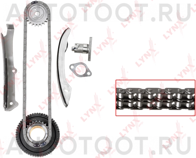 Комплект цепи ГРМ   2,8  TD -TK0204 LYNXauto для MITSUBISHI PAJERO