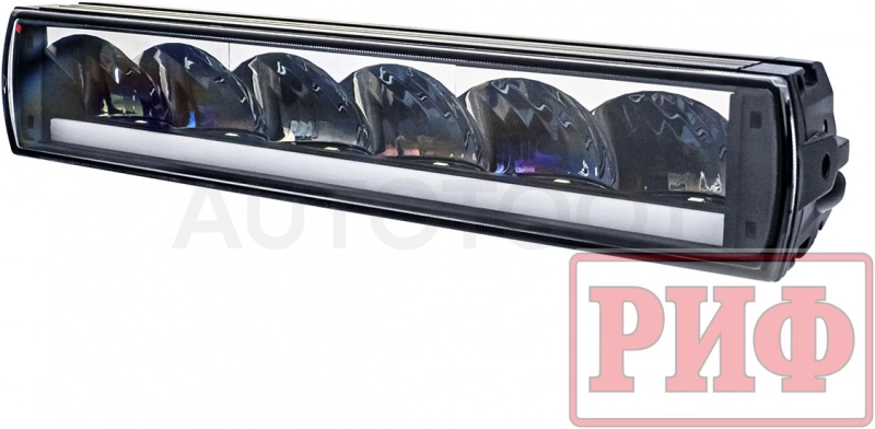 306 мм Фара дальнего света РИФ 72W LED с ДХО - Артикул SM1072U - Производитель Риф - Фото, Отзывы, Цены