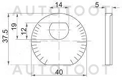 Шайба эксцентрика переднего рычага -0130002 Febest для TOYOTA ALTEZZA, LEXUS IS200, TOYOTA CHASER, TOYOTA CRESTA, TOYOTA CROWN, TOYOTA ESTIMA, LEXUS GS300