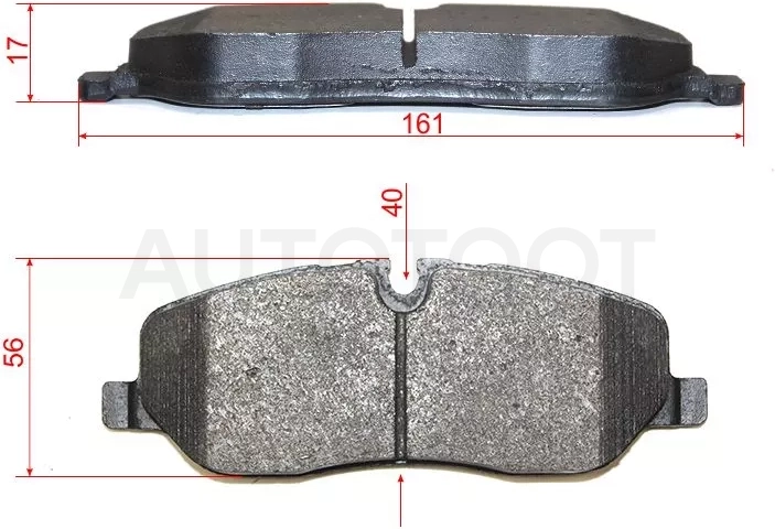 Колодки тормозные (Спереди) Land Rover Discovery 04-13 / Range Rover 02-12 / Range Rover Sport 05-09
