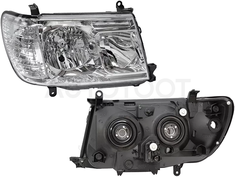 Фара Toyota Land Cruiser (J100) 05-07 (Справа/ Галоген/ С электрокорректором)