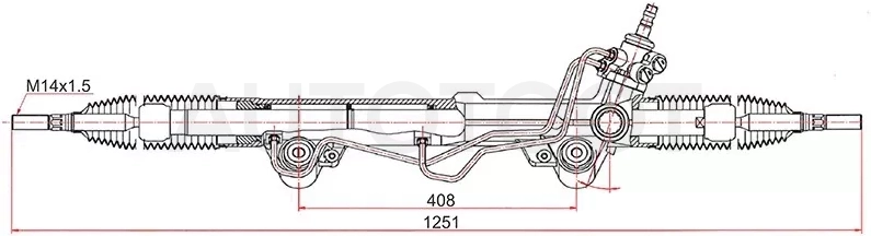 Рейка рулевая TOYOTA TUNDRA 06 - Артикул ST442500C070 - Производитель Sat - Фото, Отзывы, Цены
