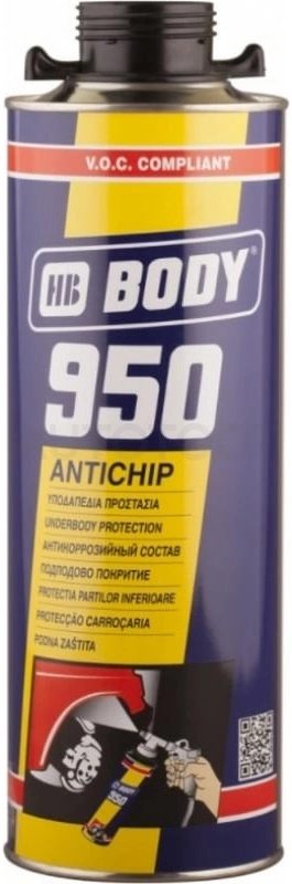 Антикоррозийное покрытие 950 HB BODY черный 1000мл