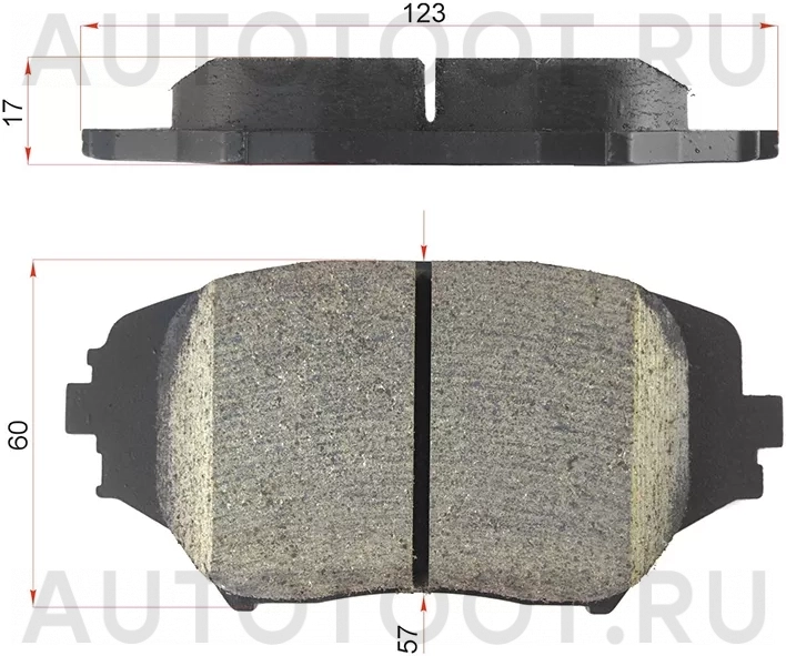 Колодки тормозные (Спереди) Toyota RAV4 (CA20) 00-05 - Артикул AN640K - Производитель Akebono - Фото, Отзывы, Цены