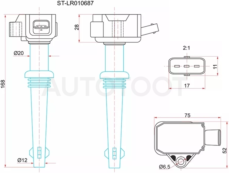 Катушка зажигания LAND ROVER RANGE ROVER SPORT 5,0 508PN 09-13