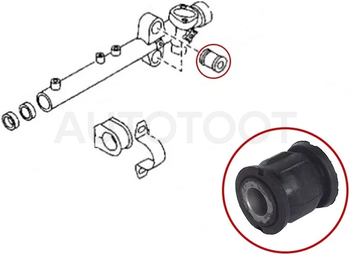 Сайлентблок рулевой рейки Mazda CX-7 06-12 / 2 07-15 - Артикул STNC1032123B - Производитель Sat - Фото, Отзывы, Цены