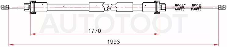 Трос ручного тормоза LADA LARGUS 12-/LOGAN 08-15 RH/LH