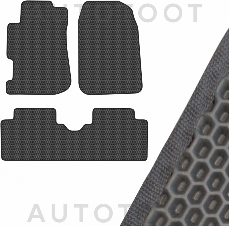 Коврик салона 3 штуки EVA Серый -  для HONDA CIVIC