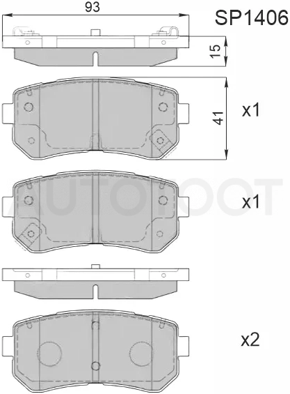 Колодки тормозные (Сзади) Hyundai Creta 15-20 / ix35 09-15