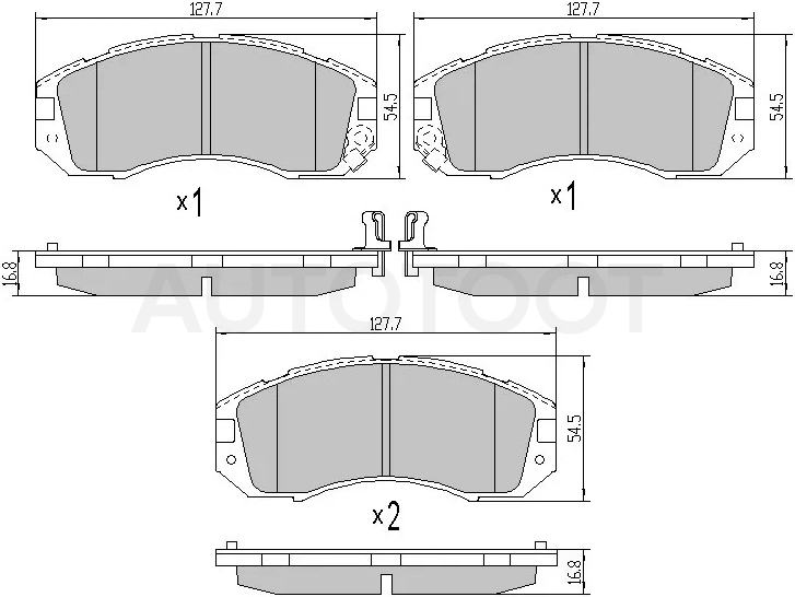 Колодки тормозные (Спереди) Subaru Impreza 92-07 / Legacy 89-03 / Outback 98-03