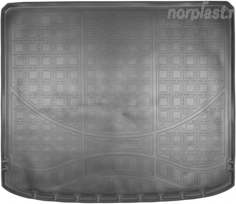 Коврик в багажник NORPLAST, черный, полиуретан