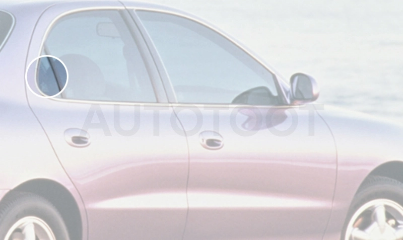 Стекло форточки (уголок) задней правой двери -  для HYUNDAI ELANTRA