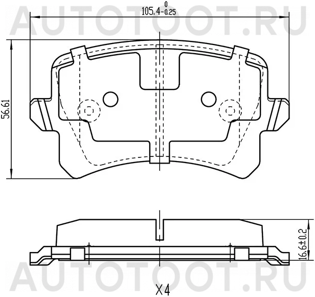 Колодки тормозные (Сзади) Audi A3 03-13 / A4 04-09 - Артикул ST3C0698451F - Производитель Sat - Фото, Отзывы, Цены