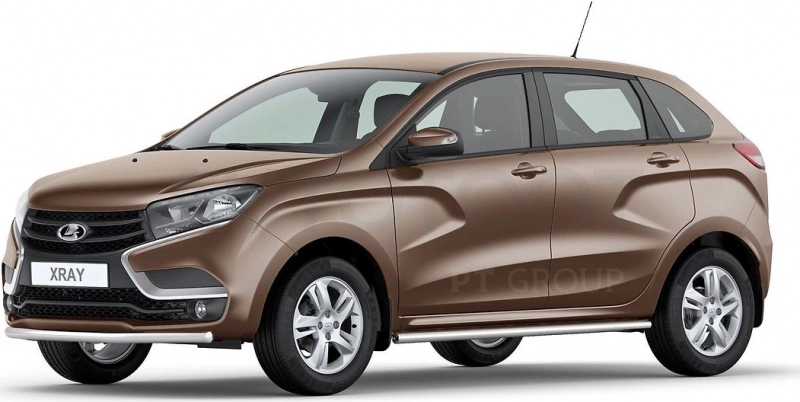 LADA XRay 2016-  Защита порогов прямая Ø51мм (НПС) - Артикул LXR220301 - Производитель PT Group - Фото, Отзывы, Цены