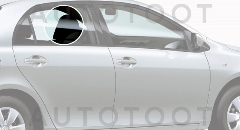 Стекло заднее правое опускное -  для TOYOTA COROLLA AXIO