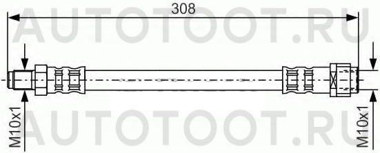 Шланг тормозной задний левый=правый -PBH0014 Patron для MERCEDES E-CLASS, MERCEDES C-CLASS