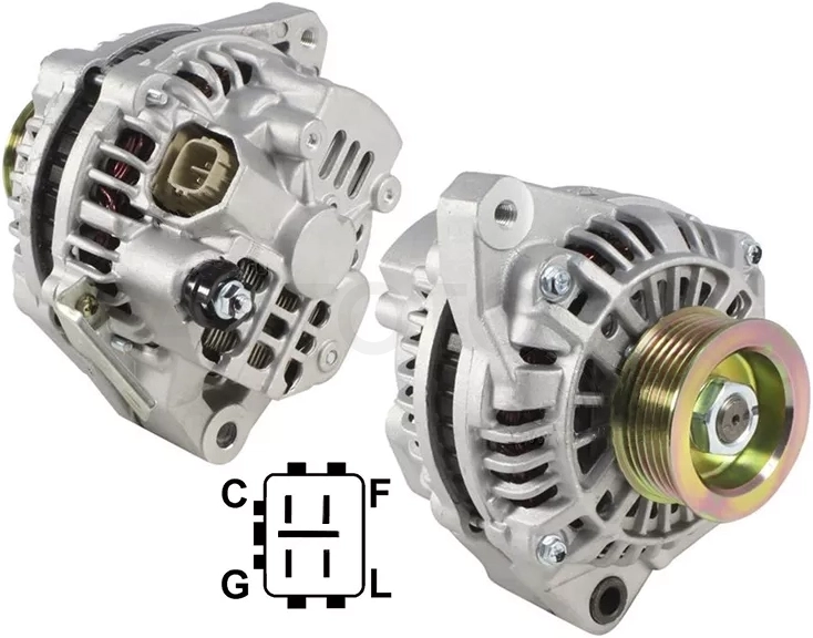 Генератор HONDA CIVIC EU1/ES3 D15B/D17A 01-06 12V 70A (аналог MITSUBISHI)