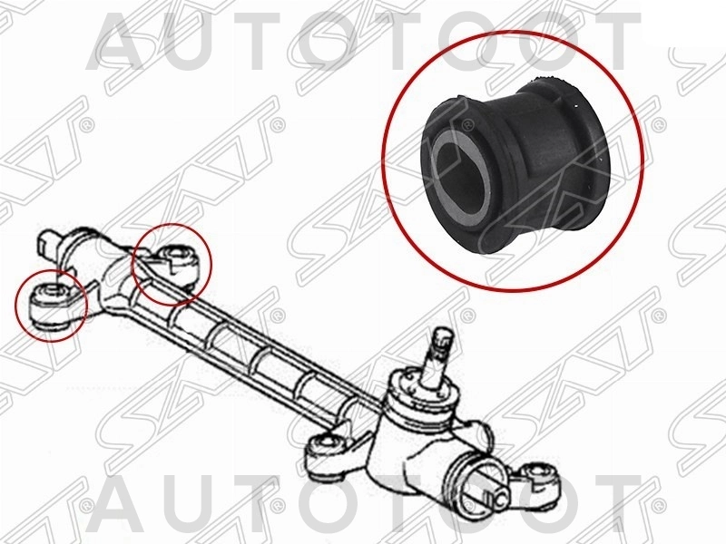 Сайлентблок рулевой рейки 1 -ST4551012290B1 Sat для TOYOTA WILL VS, TOYOTA COROLLA, TOYOTA COROLLA FIELDER, TOYOTA COROLLA SPACIO