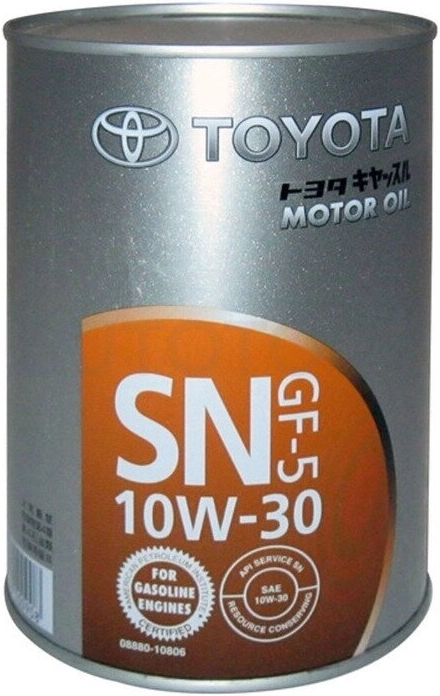 10W-30 Минеральное моторное масло Toyota SN 1 л. - Артикул 0888010806 - Производитель Toyota - Фото, Отзывы, Цены