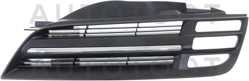 Решетка радиатора левая (черная, хром) -  для NISSAN MARCH