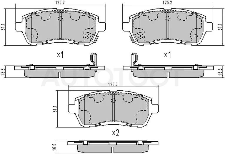 Колодки тормозные (Спереди) Ford Fiesta 08-19 / Mazda Demio 07-14