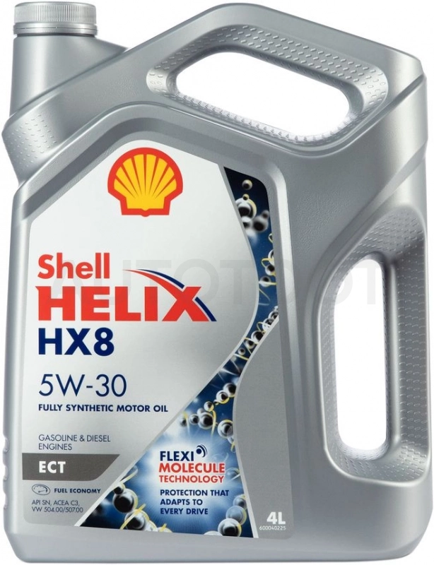 Масло моторное синтетическое Shell Helix HX8 ECT 5W-30 4л - Артикул 550048035 - Производитель SHELL - Фото, Отзывы, Цены