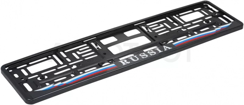 Рамка под номерной знак "Russia", с планкой - Артикул AFC02 - Производитель Airline - Фото, Отзывы, Цены