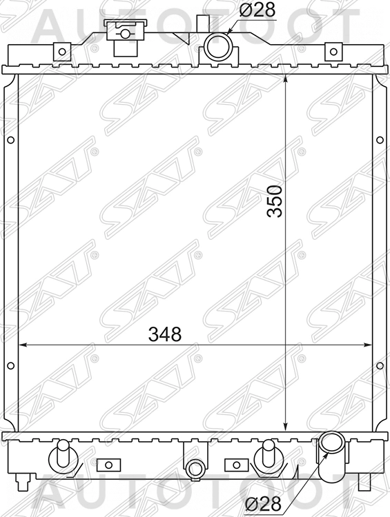 Радиатор охлаждения AT 1.3L 1.5L -  для HONDA CIVIC, HONDA HR-V