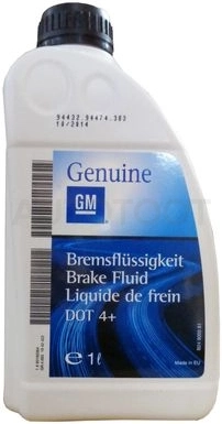 Жидкость тормозная DOT-4 GENERAL MOTORS 1л - Brake Fluid
