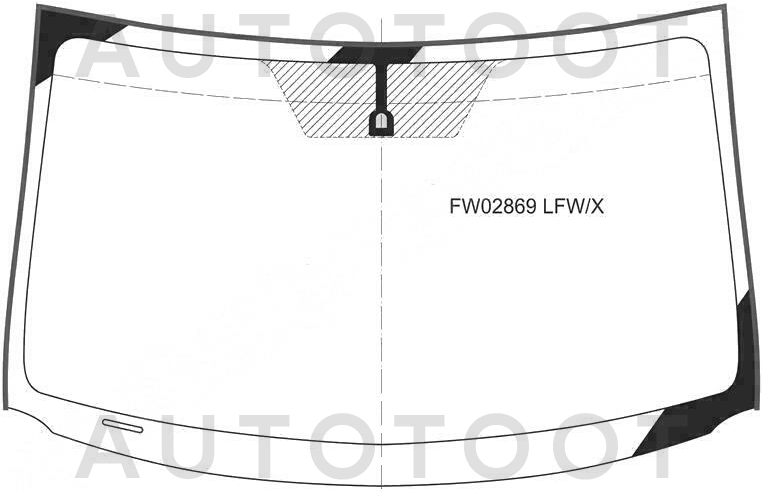 Стекло лобовое в клей -  для TOYOTA HIGHLANDER