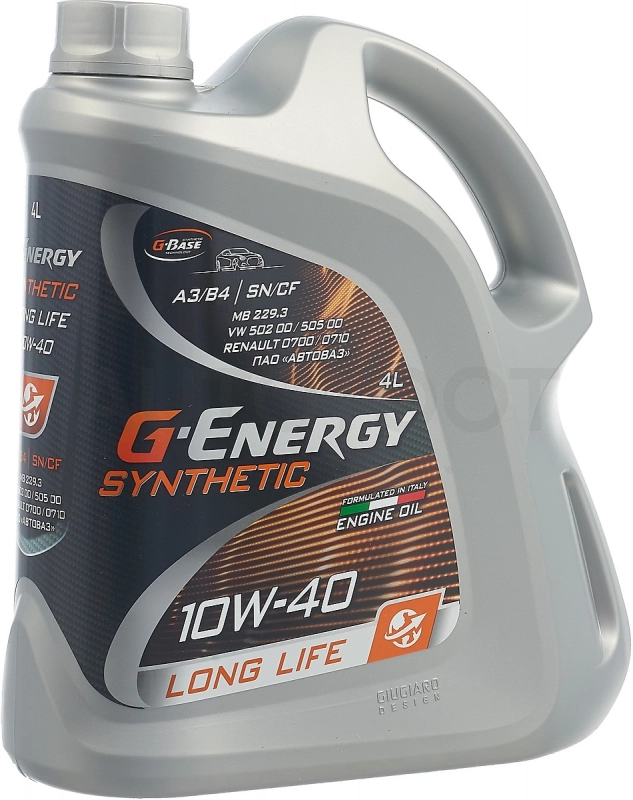 10W-40 Масло моторное синтетическое "Synthetic Long Life ", 4л - Артикул 253142395 - Производитель G-Energy - Фото, Отзывы, Цены