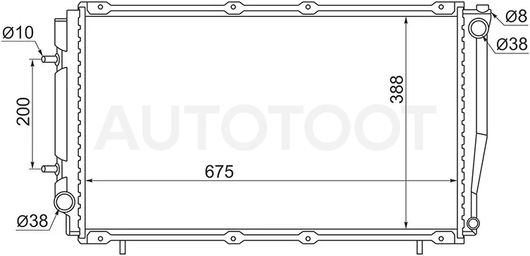 Радиатор Subaru Forester 97-02 / Impreza 92-00