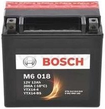 Аккумулятор BOSCH 12Ah 200A прямая полярность(+-)