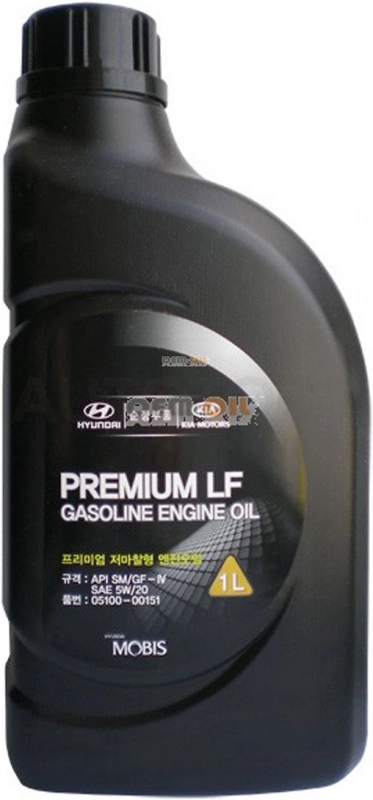 5W-20 SM/GF-4 HYUNDAI/KIA Premium LF 1л Масло моторное полусинтетика