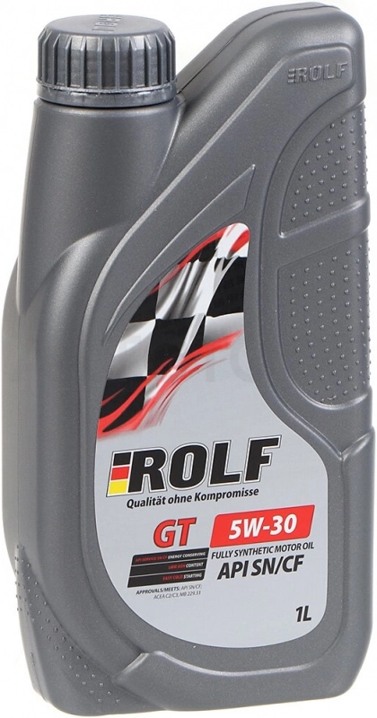 Масло моторное синтетическое 5w-30 Rolf GT SN/CF 1л - Артикул 322446 - Производитель Rolf - Фото, Отзывы, Цены