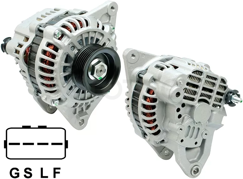 Генератор MMC L200 06-/PAJERO SPORT KH4W 2.5D 08- 4D56 12V 120A(между креп. отверст 183mm)