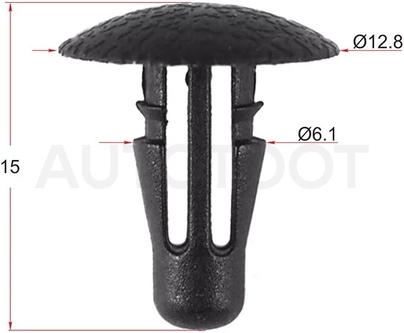 Клипса MAZDA/NISSAN/TOYOTA (Продажа по 10шт) - Артикул STKJ692 - Производитель Sat - Фото, Отзывы, Цены