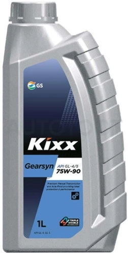 Масло трансмиссионное полусинтетика 75W-90 KIXX GEARTEC GL-5 1л