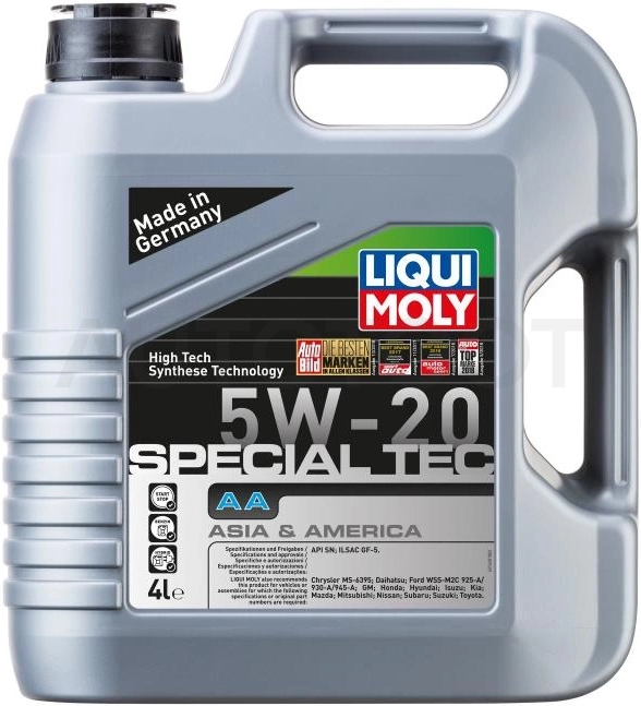 5W-20 Масло моторное синтетическое "Leichtlauf Special AA ", 4л - Артикул 7621 - Производитель Liqui Moly - Фото, Отзывы, Цены
