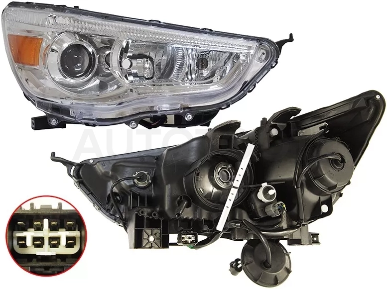 Фара Mitsubishi ASX 10-20 (Справа) - Артикул 20F045059B - Производитель Tyc - Фото, Отзывы, Цены