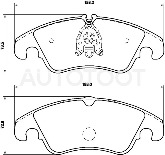 Колодки тормозные (Спереди) Audi A4 08-15 / A5 07-16 / A6 10-18 / A7 10-18