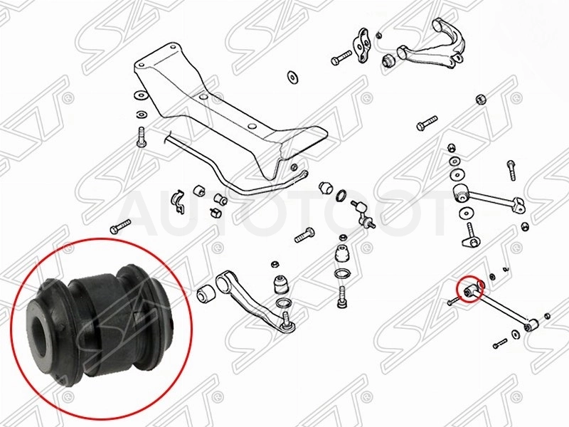 Сайлентблок задней поперечной тяги -ST5525438000 Sat для HYUNDAI SONATA