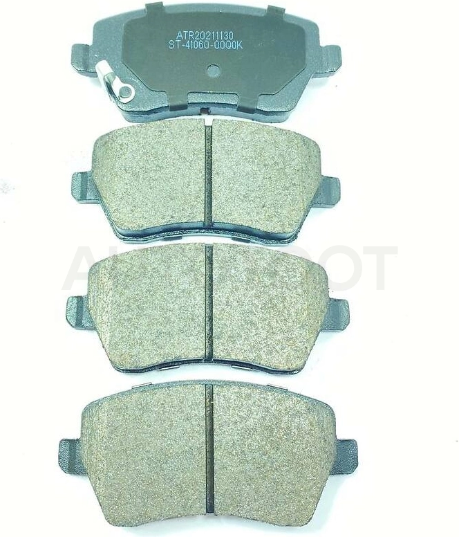 Колодки тормозные передние -ST4106000Q0K Sat для NISSAN MARCH, NISSAN NOTE, NISSAN ALMERA, SUZUKI SWIFT, RENAULT CLIO, LADA (ВАЗ) LARGUS, LADA (ВАЗ) VESTA