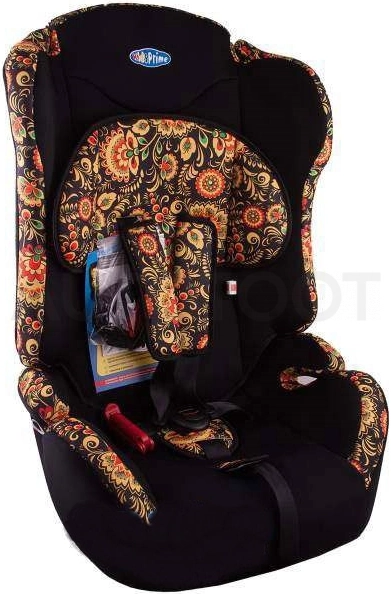 9-36кг / 1-12 лет Автокресло детское 1/2/3гр KIDS PRIME LB513-1 Хохлома