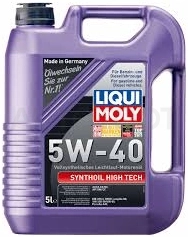 5W-40 Масло моторное синтетическое "Synthoil High Tech ", 5л - Артикул 1925 - Производитель Liqui Moly - Фото, Отзывы, Цены