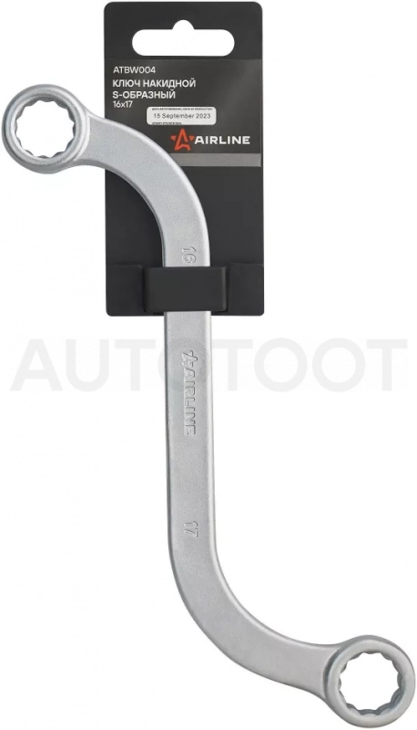 Ключ накидной S-образный 16х17 PRO пласт.подвес - Артикул ATBW004 - Производитель Airline - Фото, Отзывы, Цены