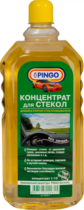Концентрат для стеклоочистителей 1:10 // 1000 мл - без запаха - Артикул 850303 - Производитель Pingo - Фото, Отзывы, Цены